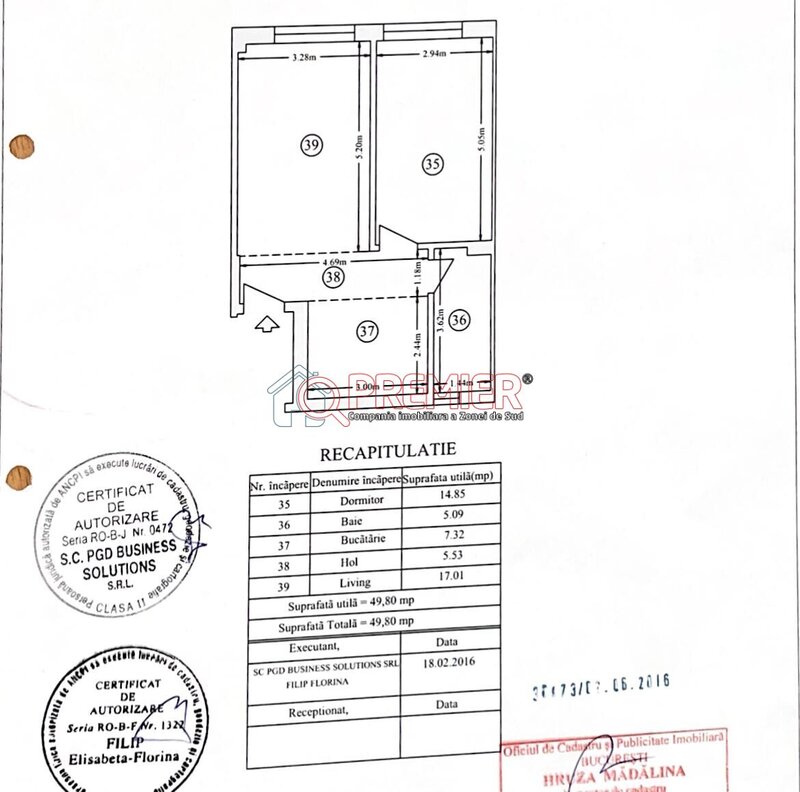 CARTIERUL SOLAR vanzare 2 camere cu loc de parcare